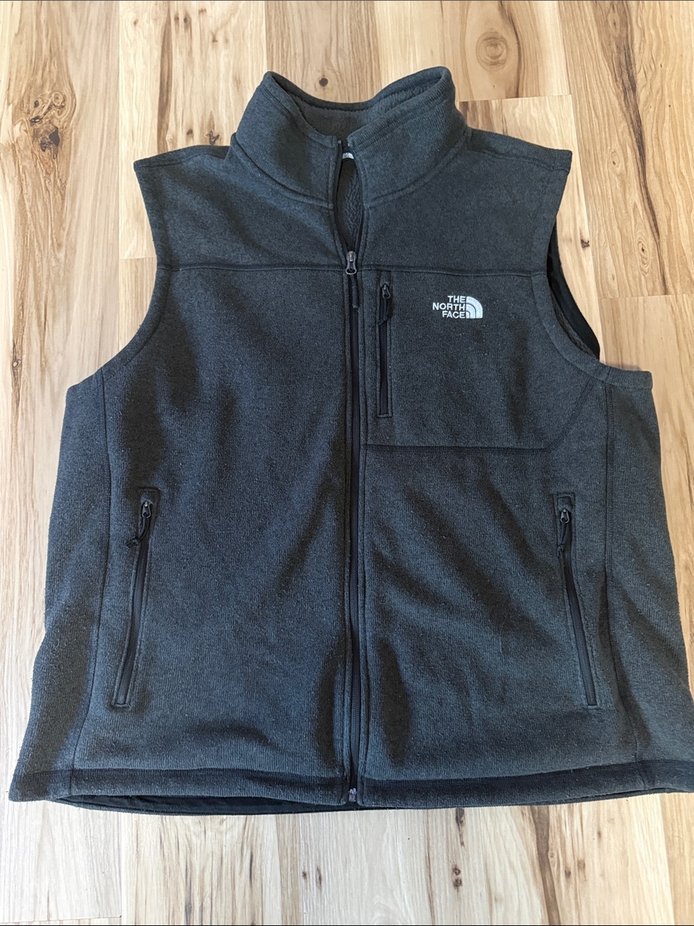The North Face Men’s Dark Gray Fleece Vest